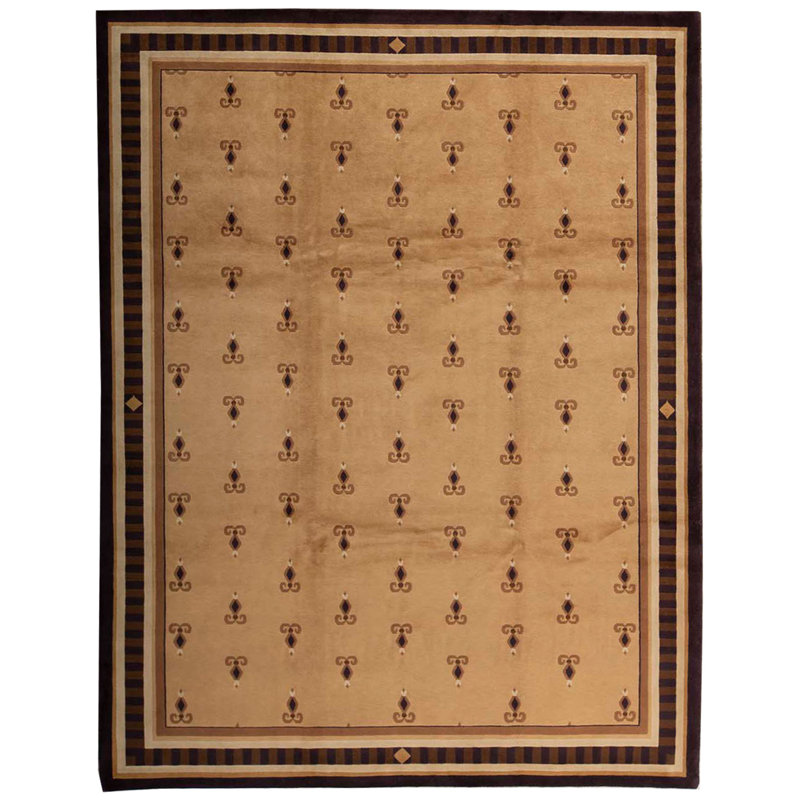 Hand-Knotted High-Quality Brown Area Rug