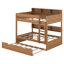 Lit superposé avec rangement et lit gigogne, structure de lit superposé en bois peu encombrante avec tablettes de chevet-649882146-649882151