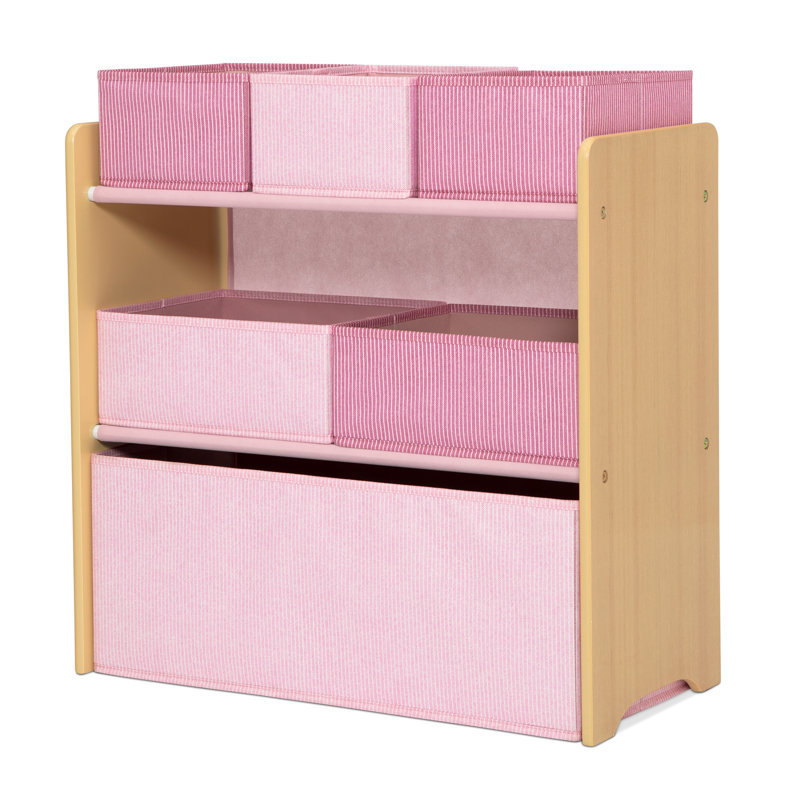 Organisateur de jouets 6 bacs GapKids par Delta - certifié Greenguard Gold, Rose