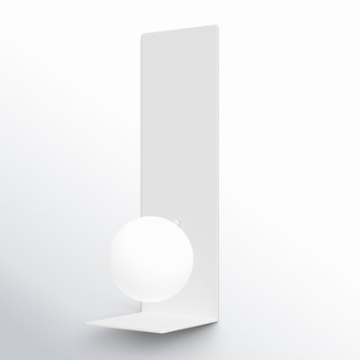 Yiva Single Light Glass Steel Dimmable Flush Mounted Sconce