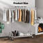 Adjustable Rolling Clothing Rack
