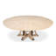Tower Round Solid Oak Dining Table-1187933853