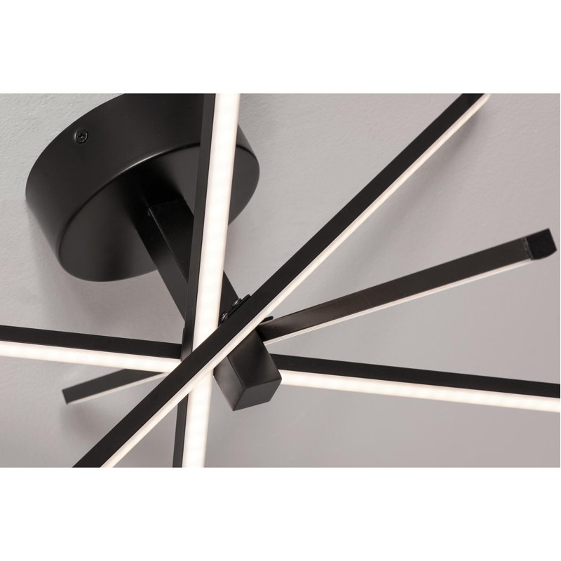 Iuturna Acrylic LED Semi Flush Mount, Black