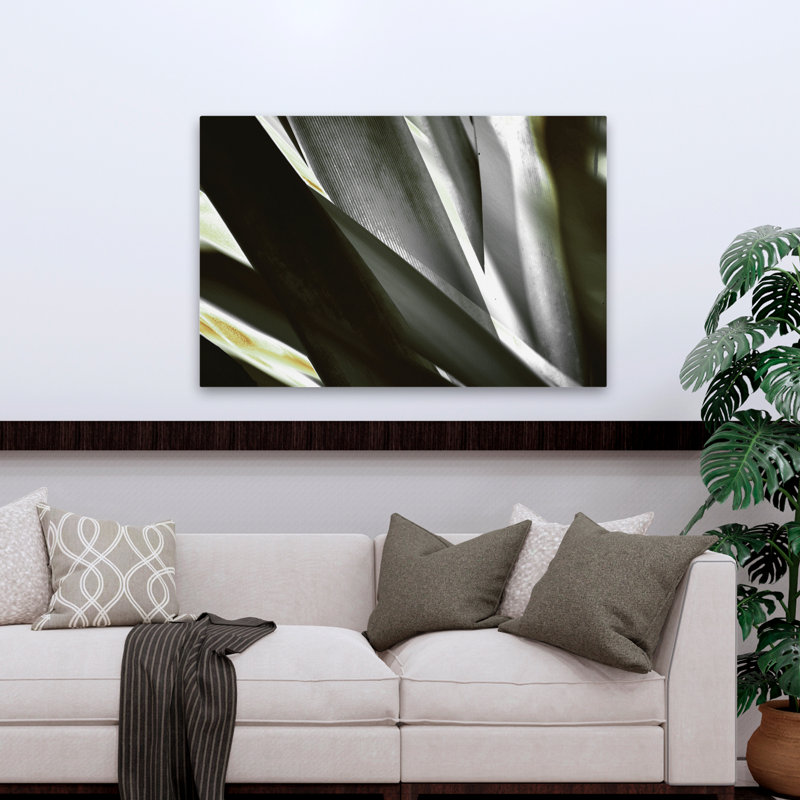 Paysage, nature, plantes, fleurs, abstrait, art mural transparent, H 32 po x l 48 po