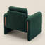 Chaise longue rembourrée Modern Bouclé Accent