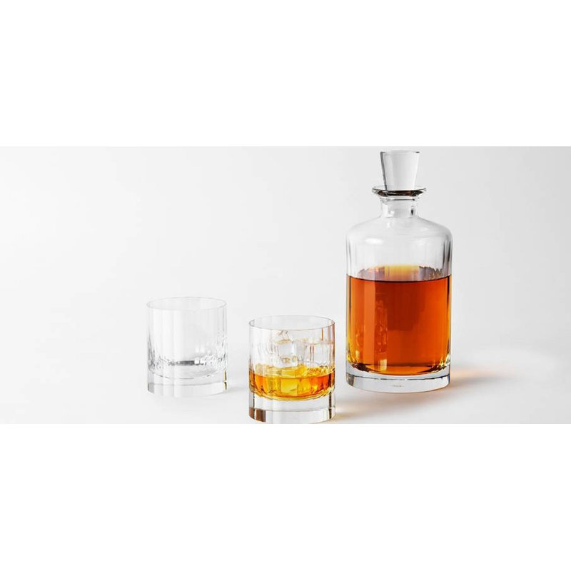 Fluted Collection Crystal Glass Whiskey Decanter