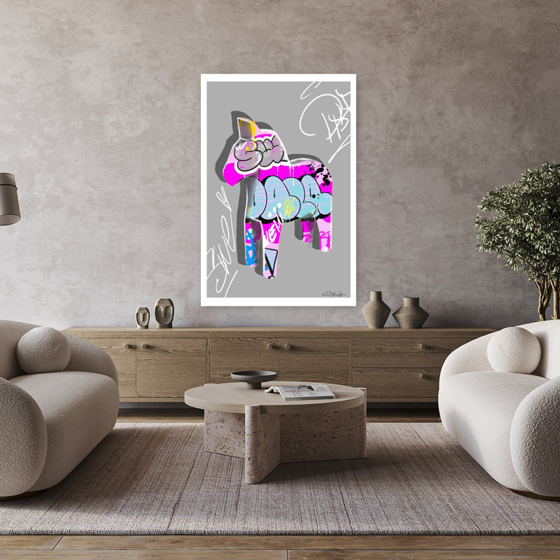 Graffiti Dala, 48" H x 32" W