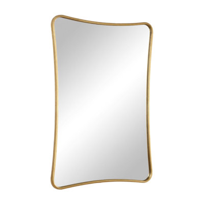 Contoured Iron Wall Mirror