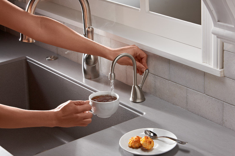 Hot & Cold Water Dispenser, Satin Nickel