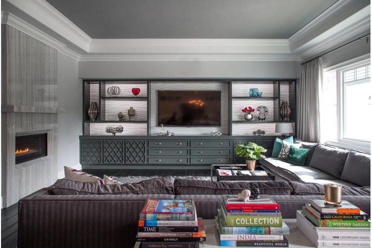 tv accent wall tile ideas