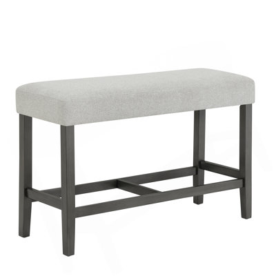 Banc à hauteur de comptoir avec repose-pieds ergonomique, sièges rembourrés pour les cuisines modernes et les espaces repas.
