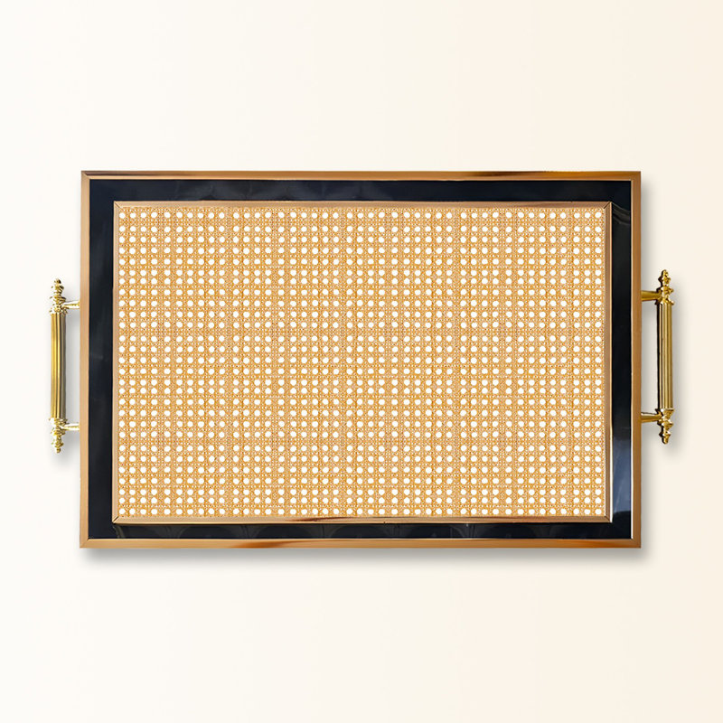 Elegant Glass Tray, 19.7 x 11.4 x 1.4 inches | 100% Durable Glass Construction | Easy to Clean with Damp Cloth | Ideal for Serving, Decorative Display, and Organizing | Stylish Addition to Home Décor