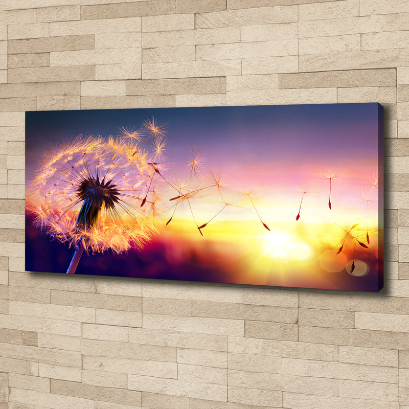 Dandelion - No Frame Print on Glass, Canvas, 50cm H x 125cm W x 2cm D
