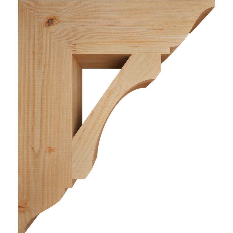 Support en bois rustique traditionnel BKTLEC01, Douglas (lisse), H 26 po x l 5,5 po x P 22 po