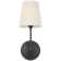 Thomas O'Brien Vendome 16" Cordless Single Sconce with Linen Shade