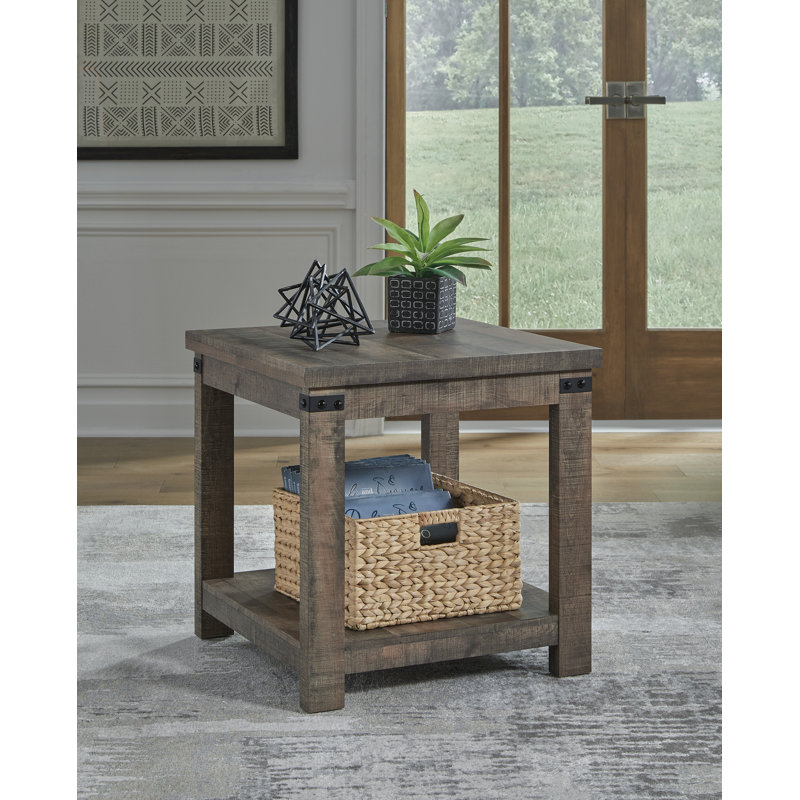 Table de bout Calaboro, Brun rustique