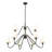 Sujal 9 - Light Steel Dimmable Classic / Traditional Chandelier-188947873-188947878