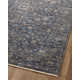 Sorrento Oriental Machine Made Power Loom Polyester Area Rug in Blue