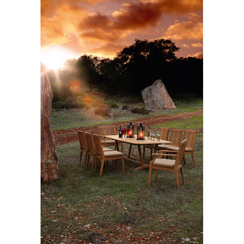 Chesapeake Outdoor Teak Dining Armchair