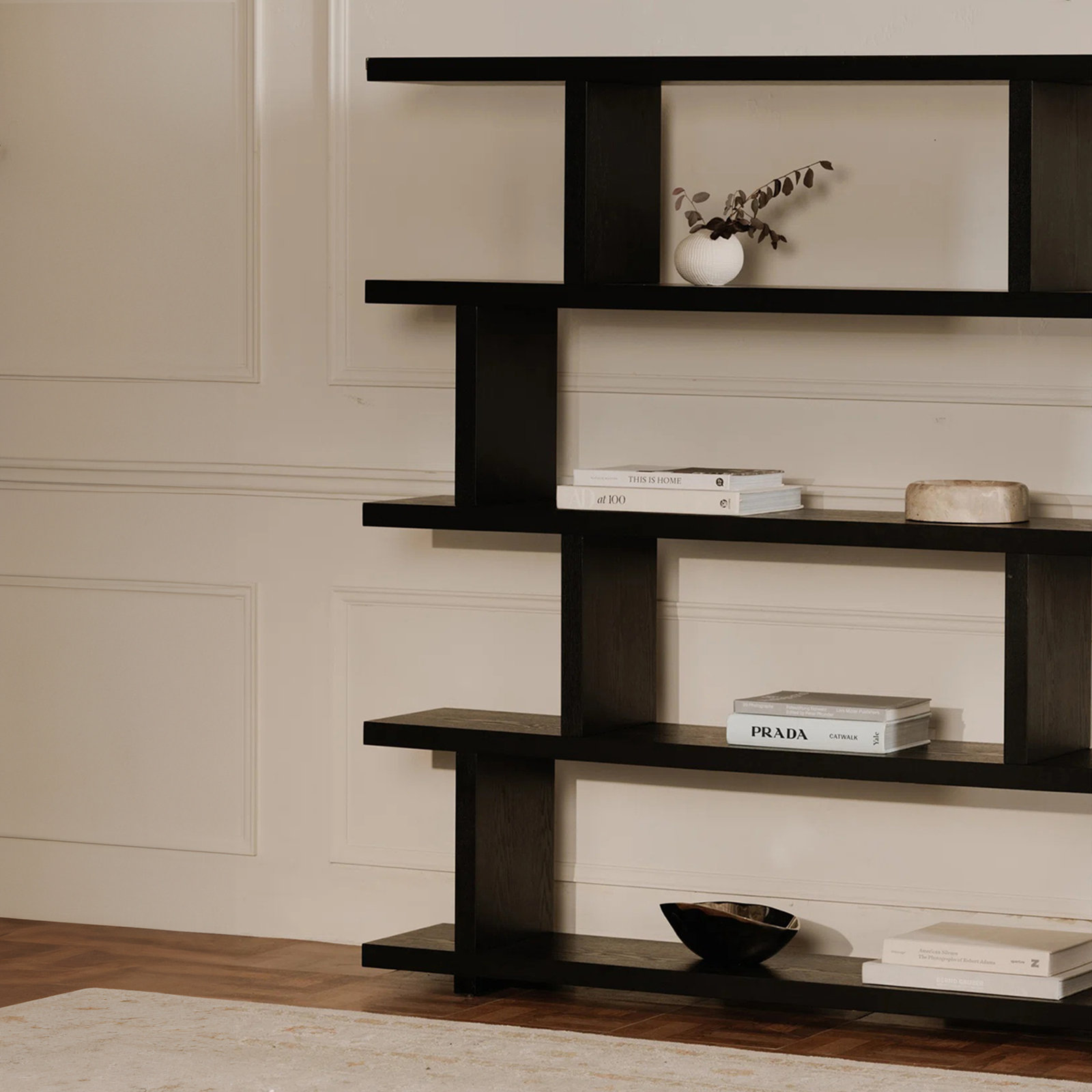 Annora 63" Bookcase, Black