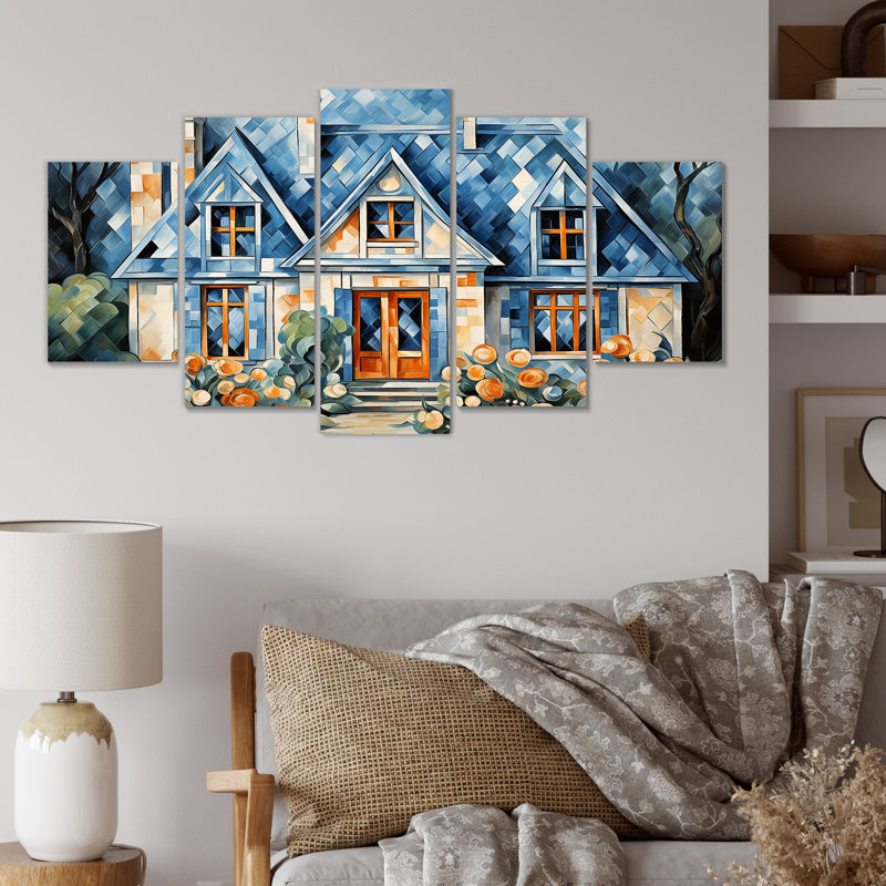 «Cottage Garden Gateway I», art mural paysage de chalet