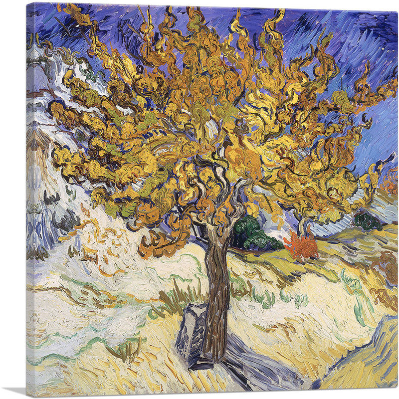 Mûrier 1889 - impression, H 26 po x l 26 po x P 1,5 po