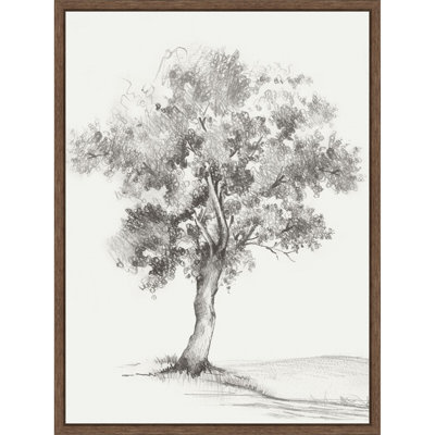 «Solitaire Tree in Gentle Breeze III» par Luna Mavis, reproduction d'art sur toile encadrée