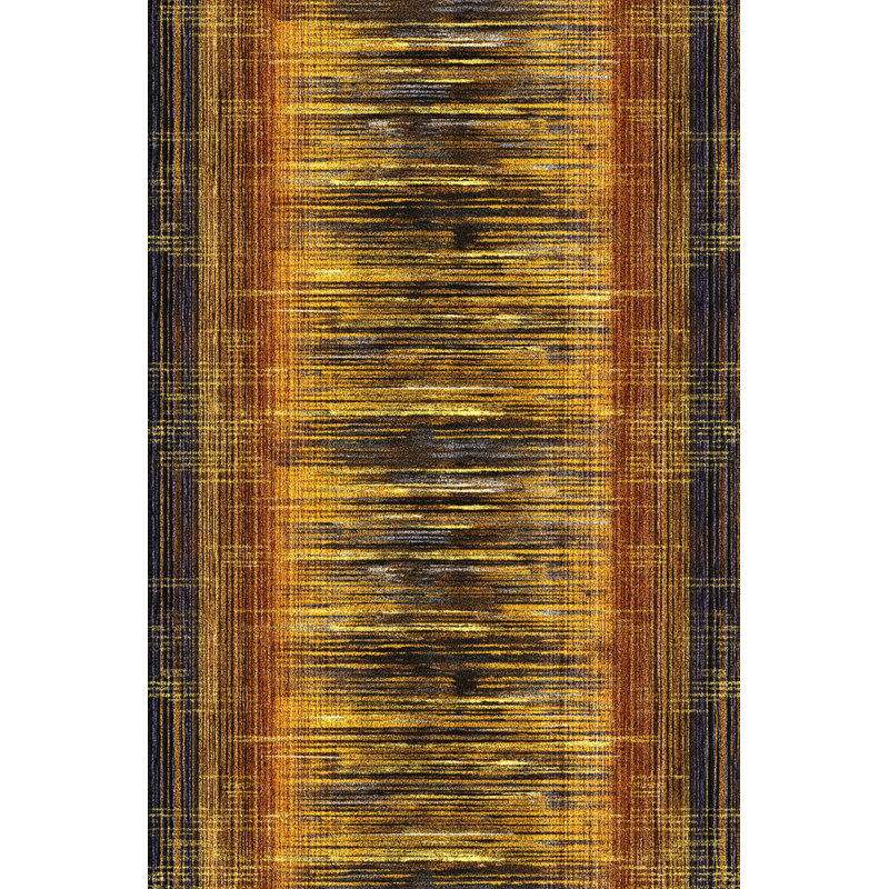 Vernest Performance Washable Striped Indoor / Outdoor Rug, Runner 4' x 8'3"