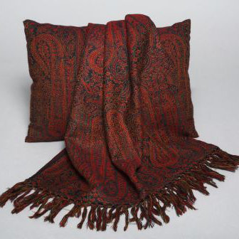 Jeté en laine motif cachemire Brentry