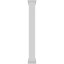 Colonne carrée classique en PVC lisse non effilée Craftsman, base standard et base standard-118304942-118304965