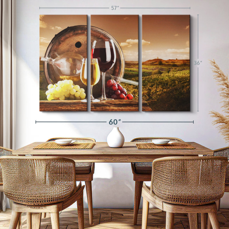 "Temecula Wine Vineyard" sur toile, H 36 po x l 57 po
