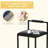 Counter Barstools Low Back Island Stools (Set of 2)-1190658438