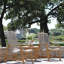 Chaise de patio en teck Demetri