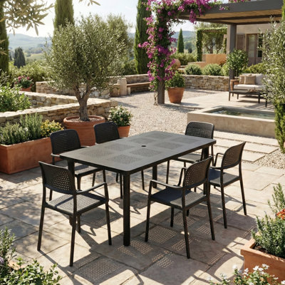 Leleifi Rectangular Outdoor Table Set