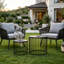 Ensemble de 2 tables d'appoint de patio avec tables solaires