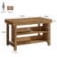 Table de bar à 3 niveaux en bois massif de 55 pouces-267260696