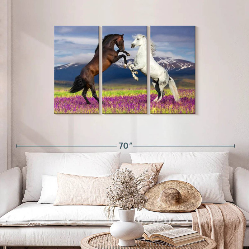 Chevaux ludiques, H 28 po x l 45 po