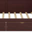 Wooden Retro Daybed with Storage Drawers & Headboard Shelving, No Box Spring Needed, Easy Assembly-738154853