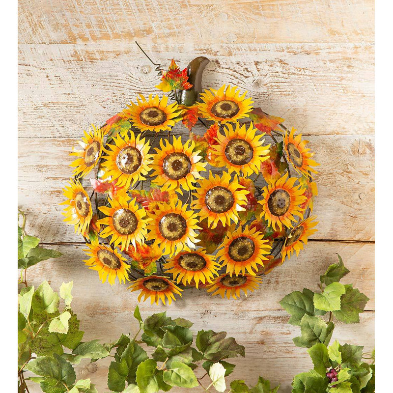 Metal Floral And Botanical Wall Decor - Autumn Flowers