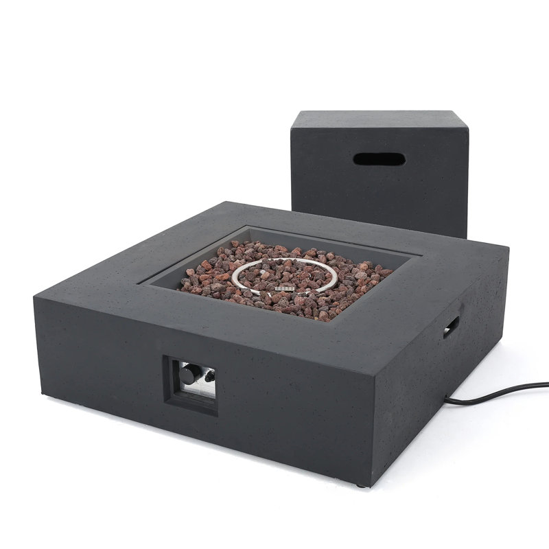 Réservoir de table d'extérieur 50 000 BTU, Gris foncé