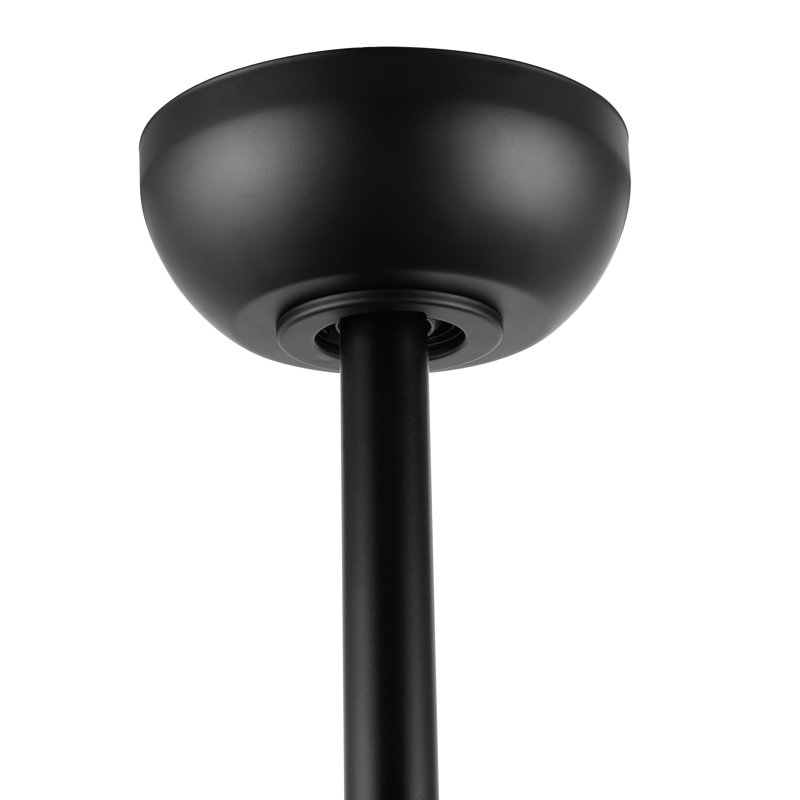 52'' Black Indoor Ceiling Fan with LED Light and Remote
