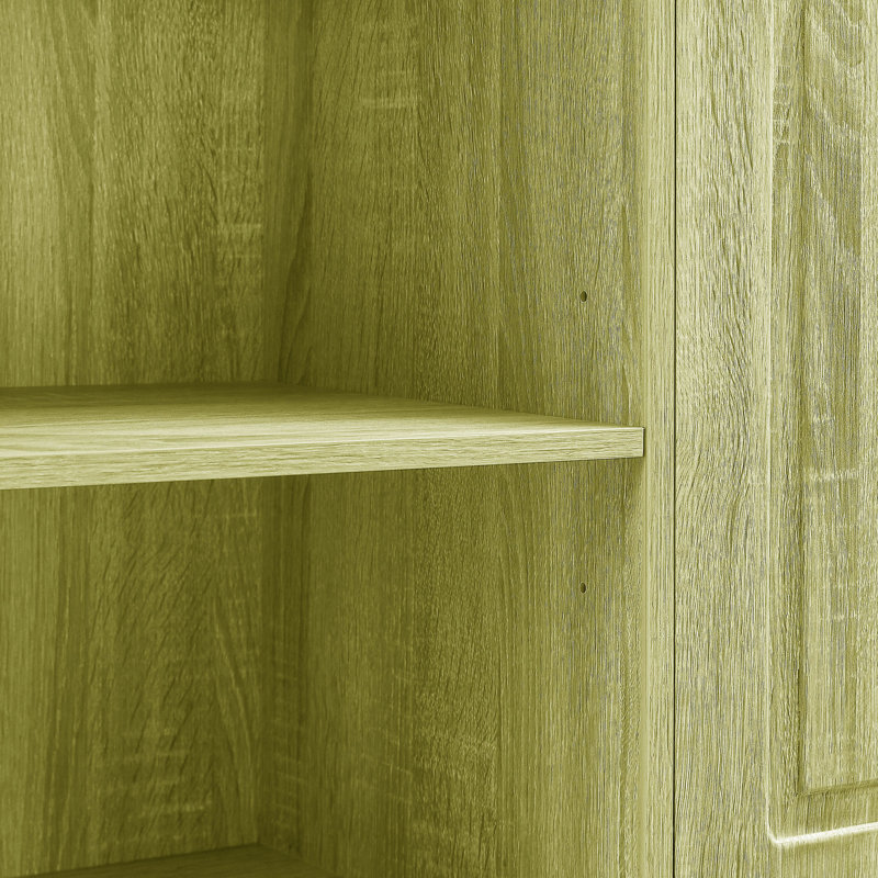 Armoire de salle de bain 68 po avec panier à linge inclinable H 68 po, Vert clair