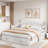 Élégant lit de jour extensible Anelma avec deux tiroirs de rangement et un lit gigogne simple-106951702