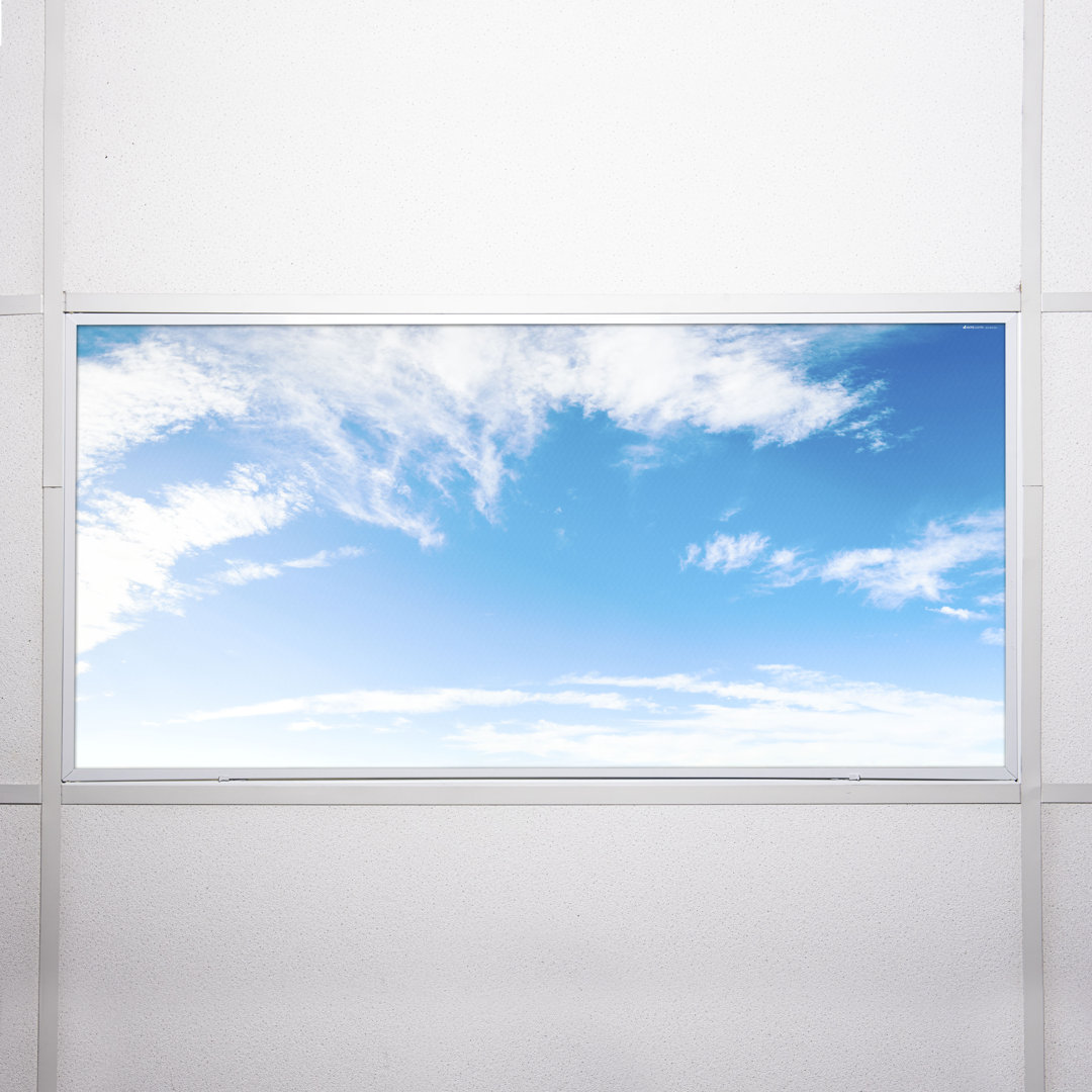 Cloud Classroom Fluorescent Light Covers for Ceiling Lights - For 2x4 Light Fixture - by Octo Lights Octo Lights