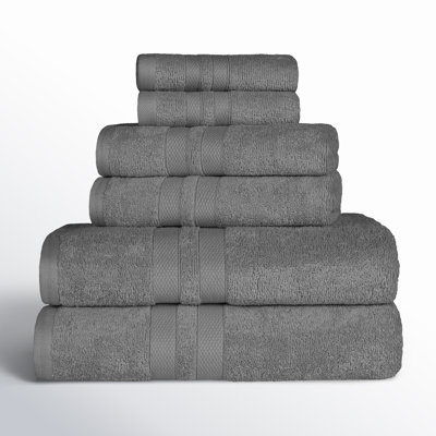 Amoy Soft 6 Piece 100% Cotton Towel Set
