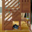 Lit mezzanine simple classique avec escalier-1269671897