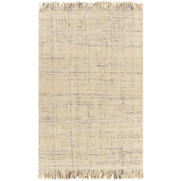 Rectangle Linden Solid Color Handmade Flatweave Medium Gray Area Rug