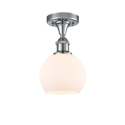 Plafonnier semi-encastré 1 lumière 6 po Cindi