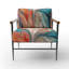 Fauteuil d'appoint rembourré Teal-1310428336