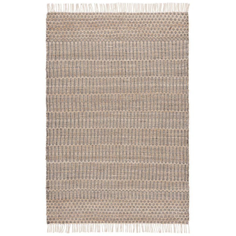 Tapis à motifs géométriques tissés à plat Organica 452, Carré 6 pi x 6 pi